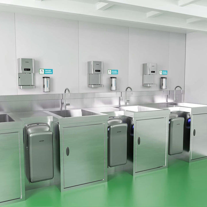 anydry 2005H Händetrockner, Kommerzieller elektrischer Händetrockner, mit HEPA-Filter, Super Powerfu