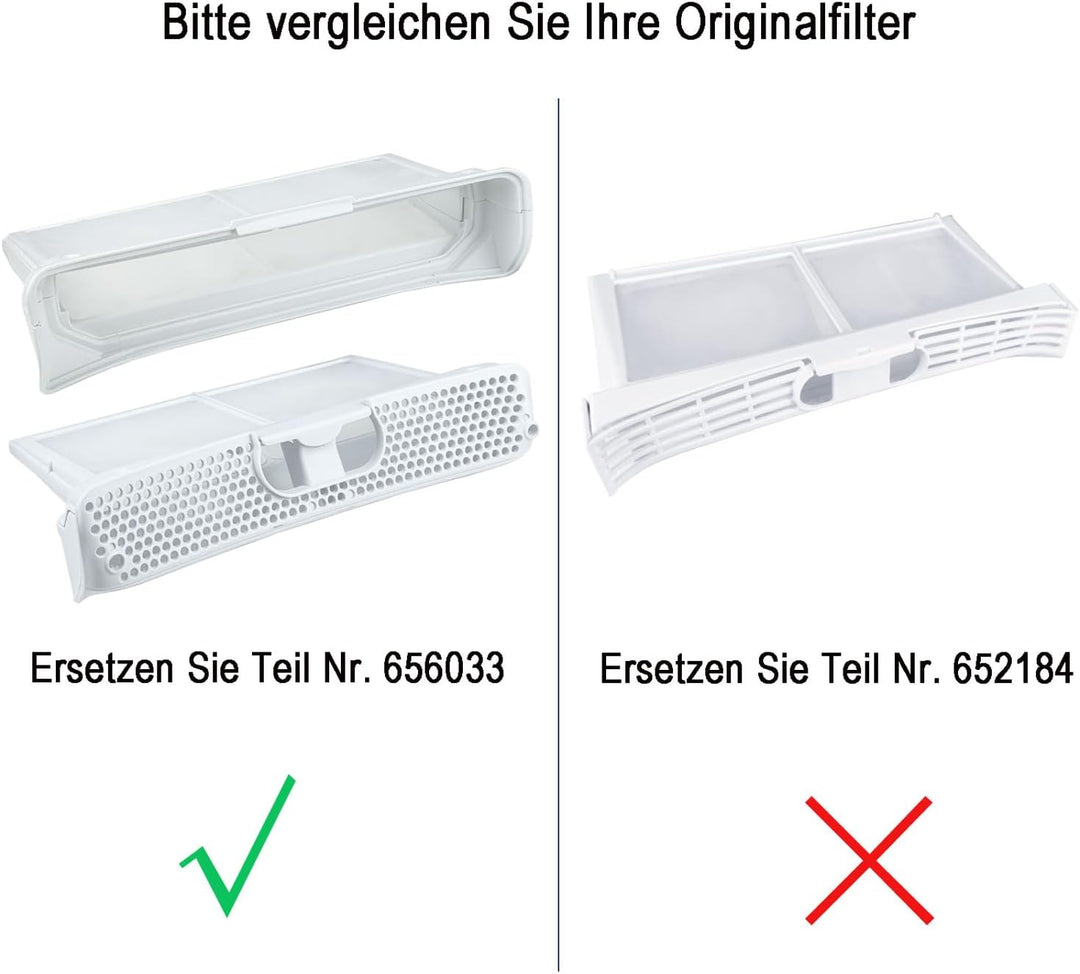 00656033 Flusensieb Filter Kompatibel mit Bosch EcoAvantixx 7 | EcoLogixx 7 S / EcoLogixx 8 / EcoMax