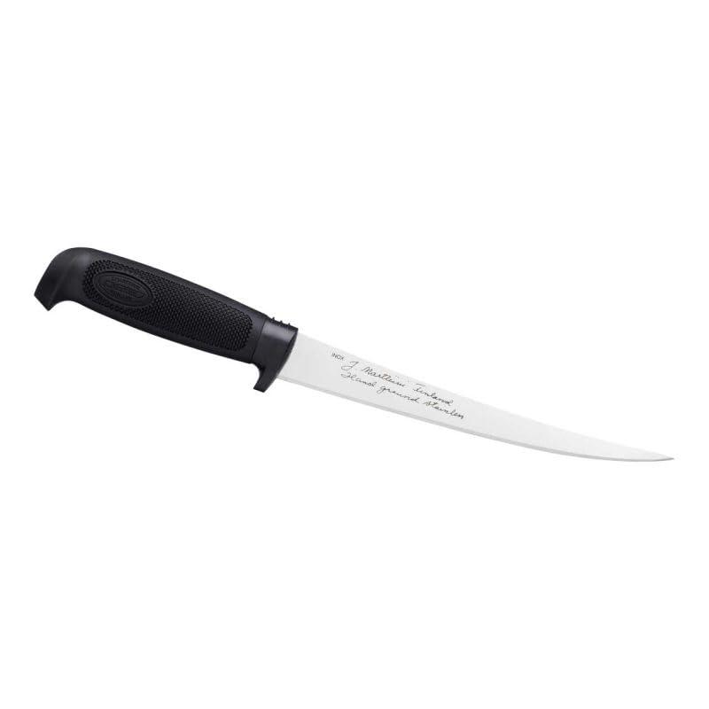 Marttiini Finnisches Filiermesser, preiswert, Klinge 19 cm, rostfrei, Kunststoff-Scheide
