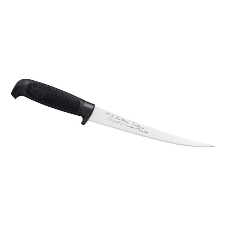Marttiini Finnisches Filiermesser, preiswert, Klinge 19 cm, rostfrei, Kunststoff-Scheide