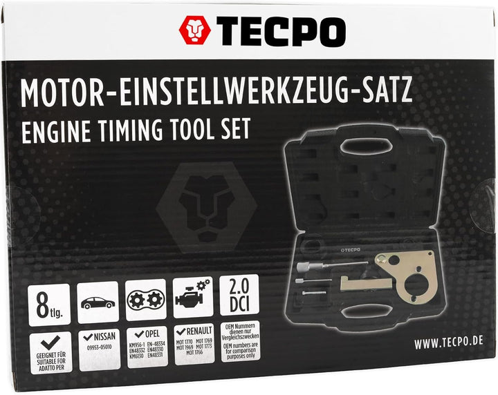 TECPO Motor-Einstellwerkzeug-Satz passend für Nissan Renault Opel