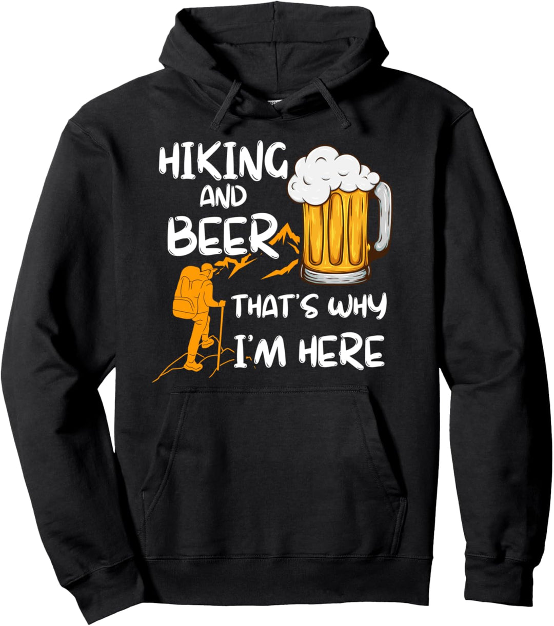 Wandern & Bier Geschenk Wanderer Wandern Pullover Hoodie