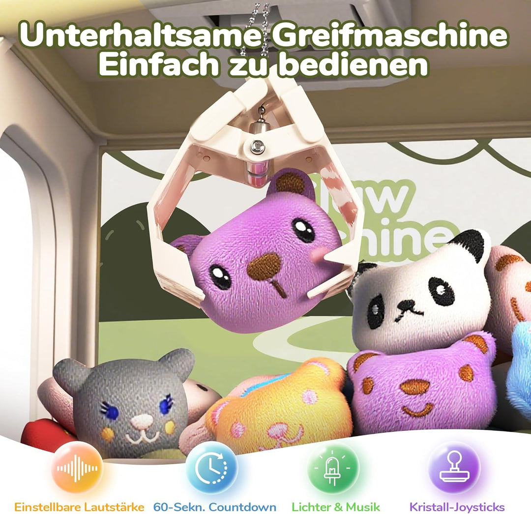 cossy Greifautomat, Greifautomat Kinder mit Licht und Musik, Süsser Dinosaurier Candy Grabber mit 24