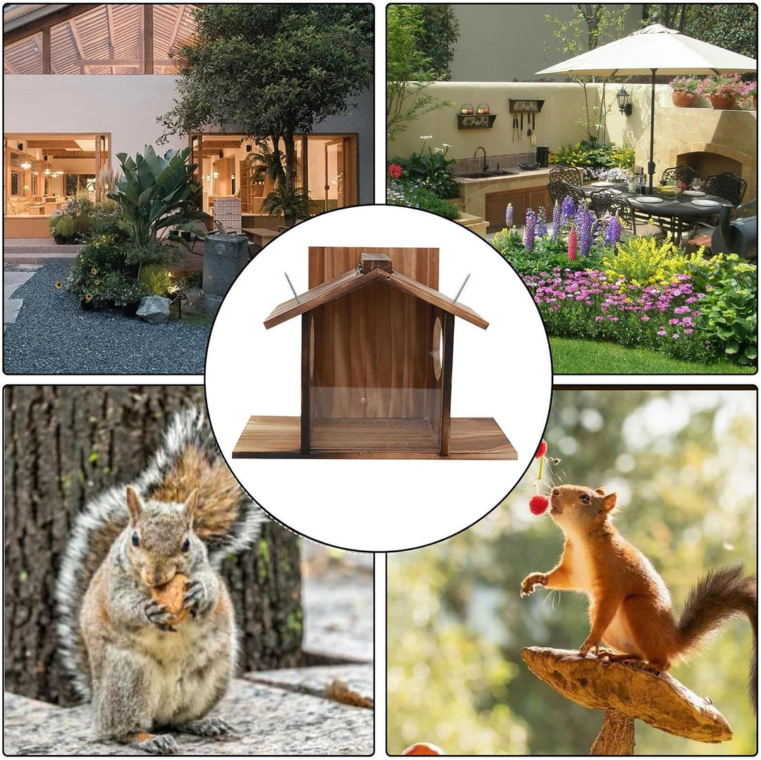 Eichhörnchen-Futterhaus, Eichhörnchen-Futterkasten | Futterhaus für Eichhörnchen aus,Grosse Futterbo