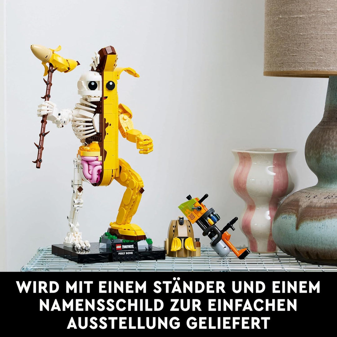 LEGO Fortnite Knochen-Schali - Gamer Modellbau -Bauset für Erwachsene - Schalenschläger Spitzhacke,
