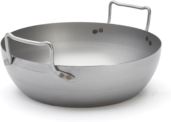 De Buyer - 5050.36 - Fritiertopf gewölbt, ohne korb - 36cm, Blau 36 centimeters, 36 centimeters