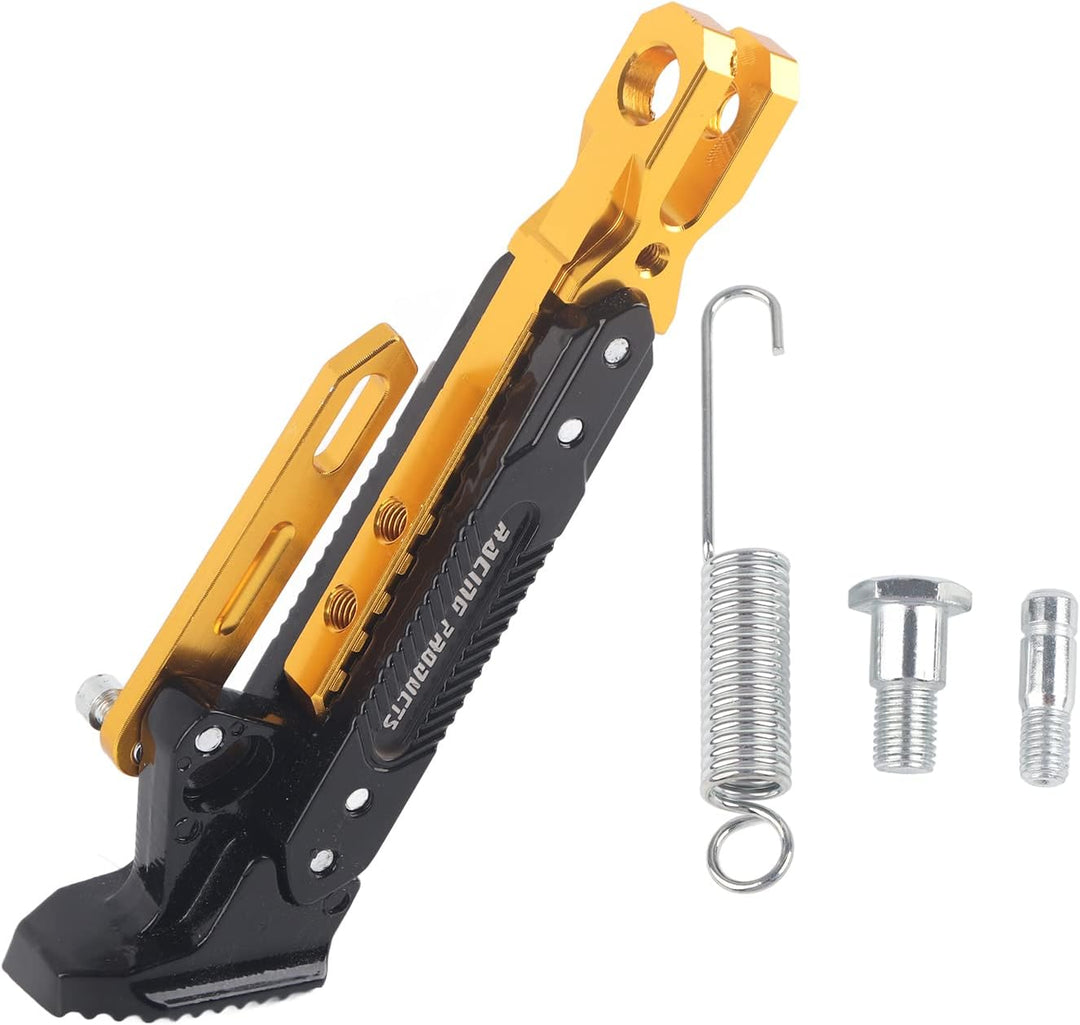 Motorrad Kickstand, Universal einstellbarer Motorrad Kickstand CNC Aluminium Legierung Seitenständer