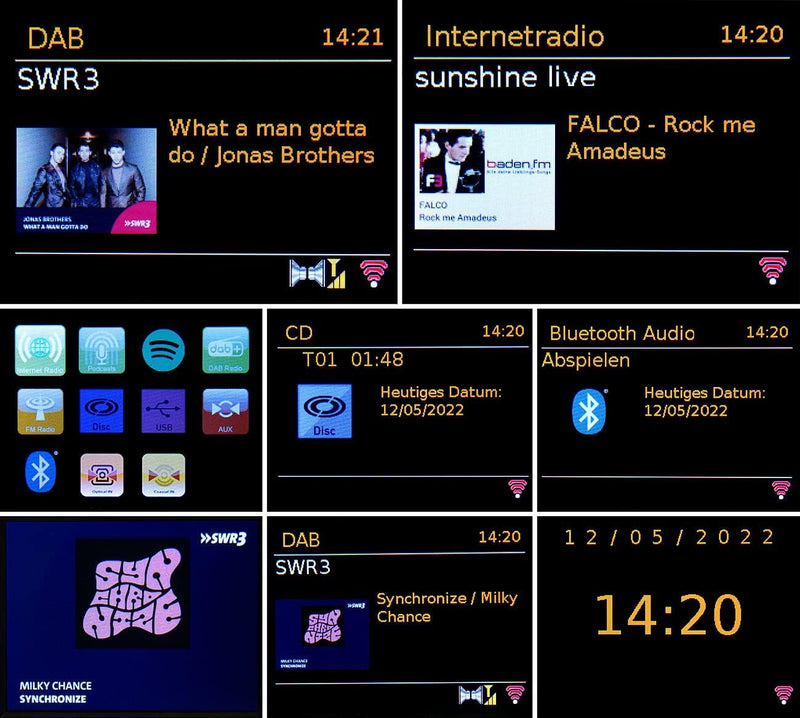 VR-Radio HiFi-Tuner-Internetradio: WLAN-HiFi-Receiver mit Internetradio, DAB+, UKW & Lautsprecher, 2