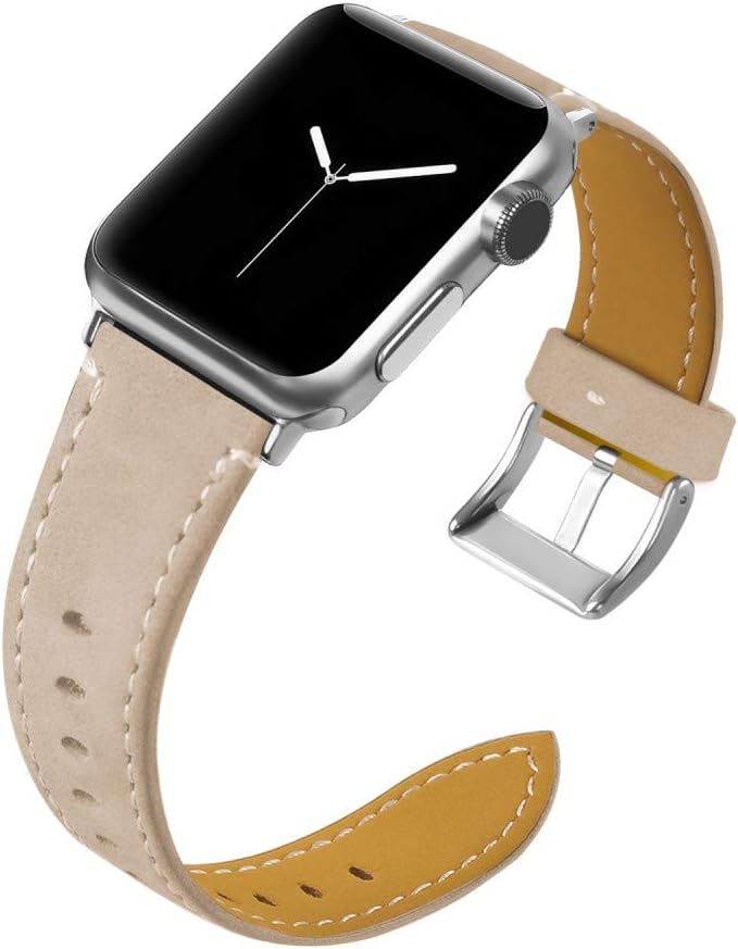 CoverKingz Leder Armband kompatibel mit Apple Watch Armband 42mm/44mm/45mm/49mm - Lederarmband für A