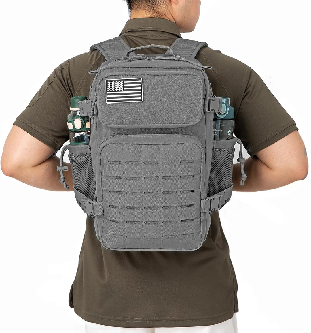 QT&amp;QY Taktischer MilitäR Rucksack Herren Gross 25l/35l/45L Bundeswehr Rucksack 3 Tage Molle Armee Ru