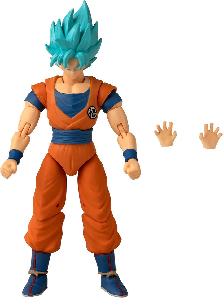 BANDAI - Dragon Ball Super - Dragon Stars Figur 17 cm - Super-Saiyajin Blue Goku - Gelenkige Blue Go