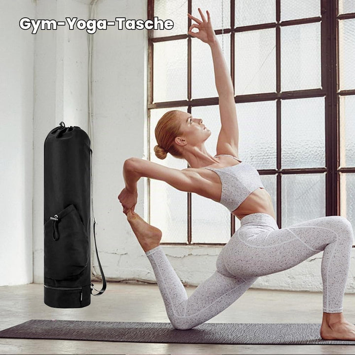 Yogatasche, Yogamatte Tasche mit Verstellbarem Schultergurt Yoga Tasche Gross mit Nassfach und Flasc