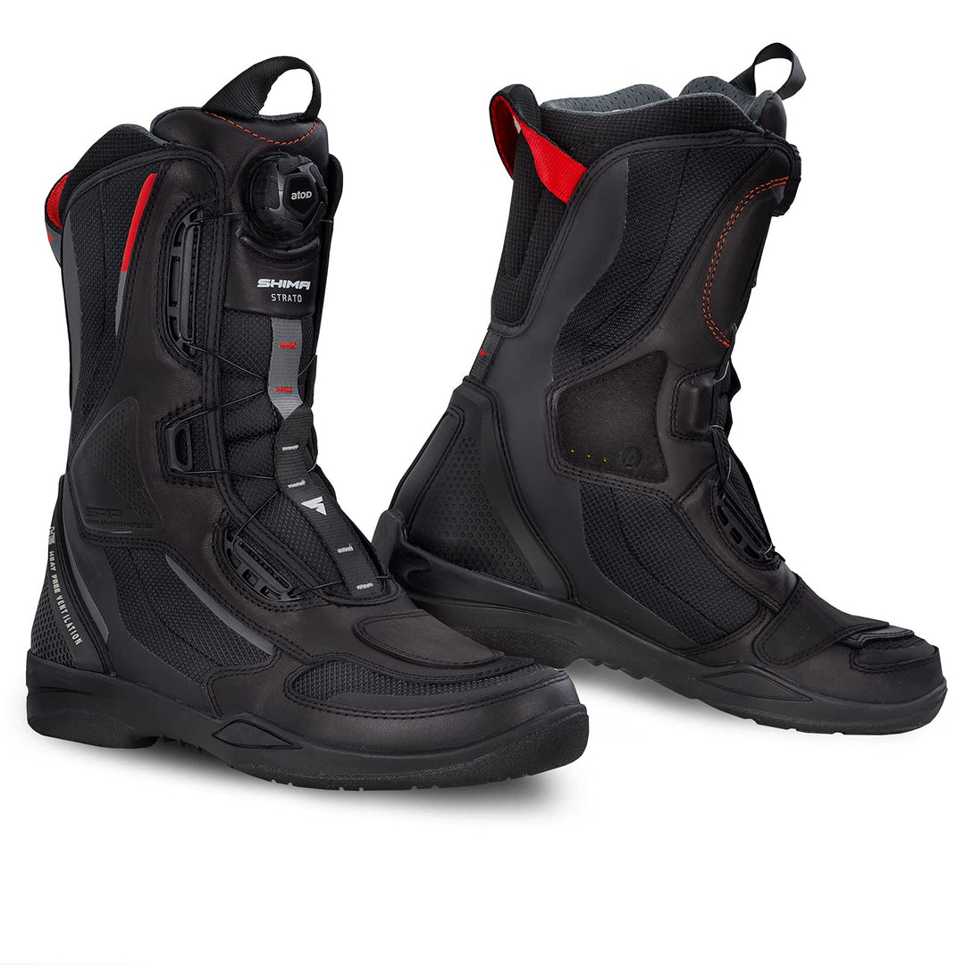 SHIMA STRATO Motorradstiefel Herren und Damen - Motorrad Wasserdicht Stiefel Tourenstiefel Schuhe Mä