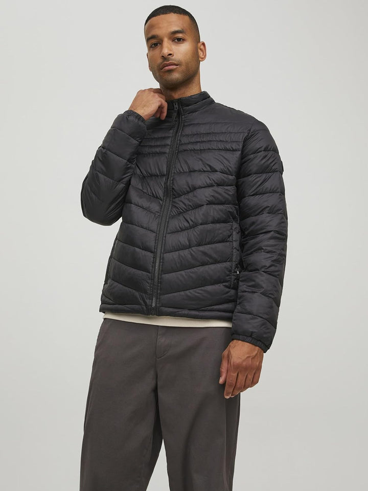 JACK & JONES Herren Jjehero Puffer Collar Noos Jacke M Schwarz, M Schwarz