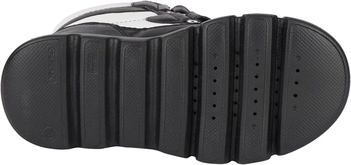 Geox Mädchen J Willaboom Girl B A Ankle Boot 35 EU White Black, 35 EU White Black