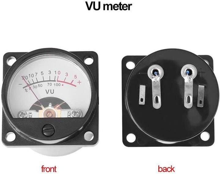 VU Panel Messgerät, 2pcs VU Meter Warm Back Light Aufnahme Audio Level Amp mit Treiberplatine