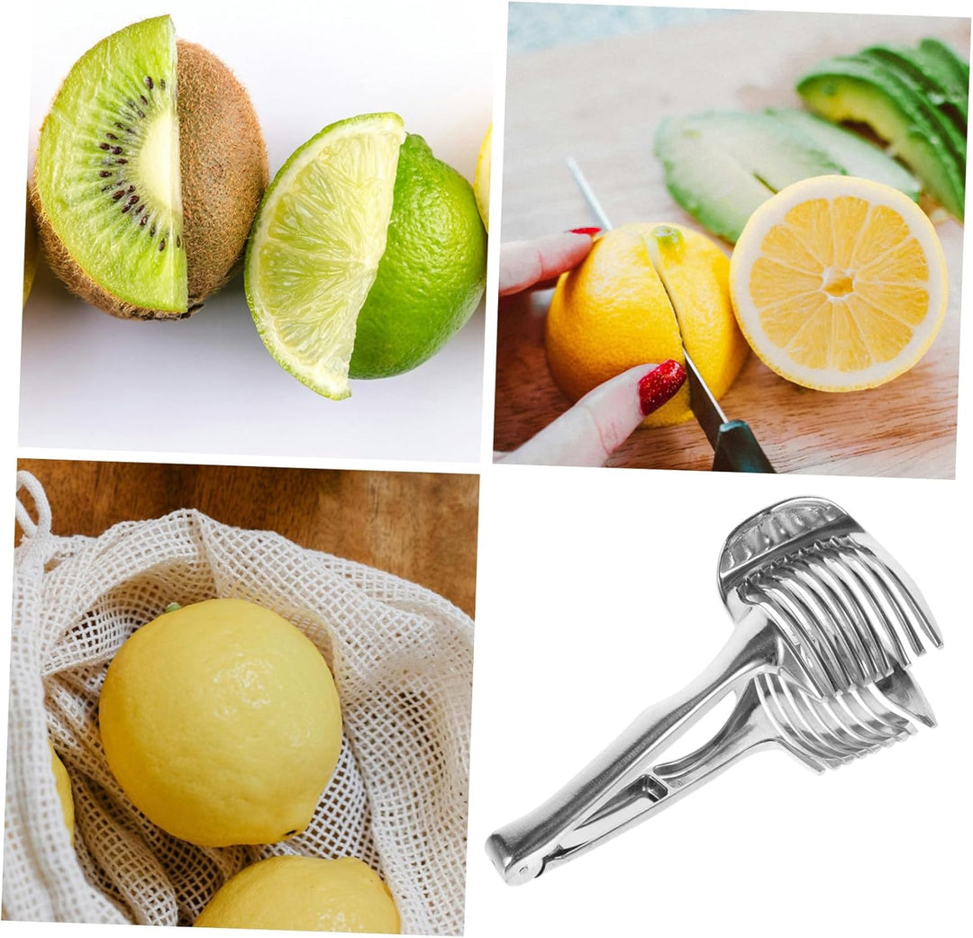 Edelstahl Zitronenschneider Und Obstschneider Handlicher Mehrzweck-slicer Für Tomaten Früchte Und Ge