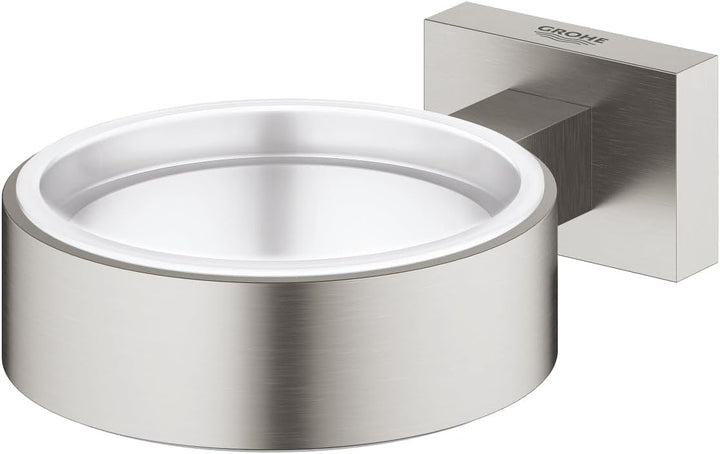 GROHE 40508DC1 Essentials Cube Halter, supersteel, Supersteel