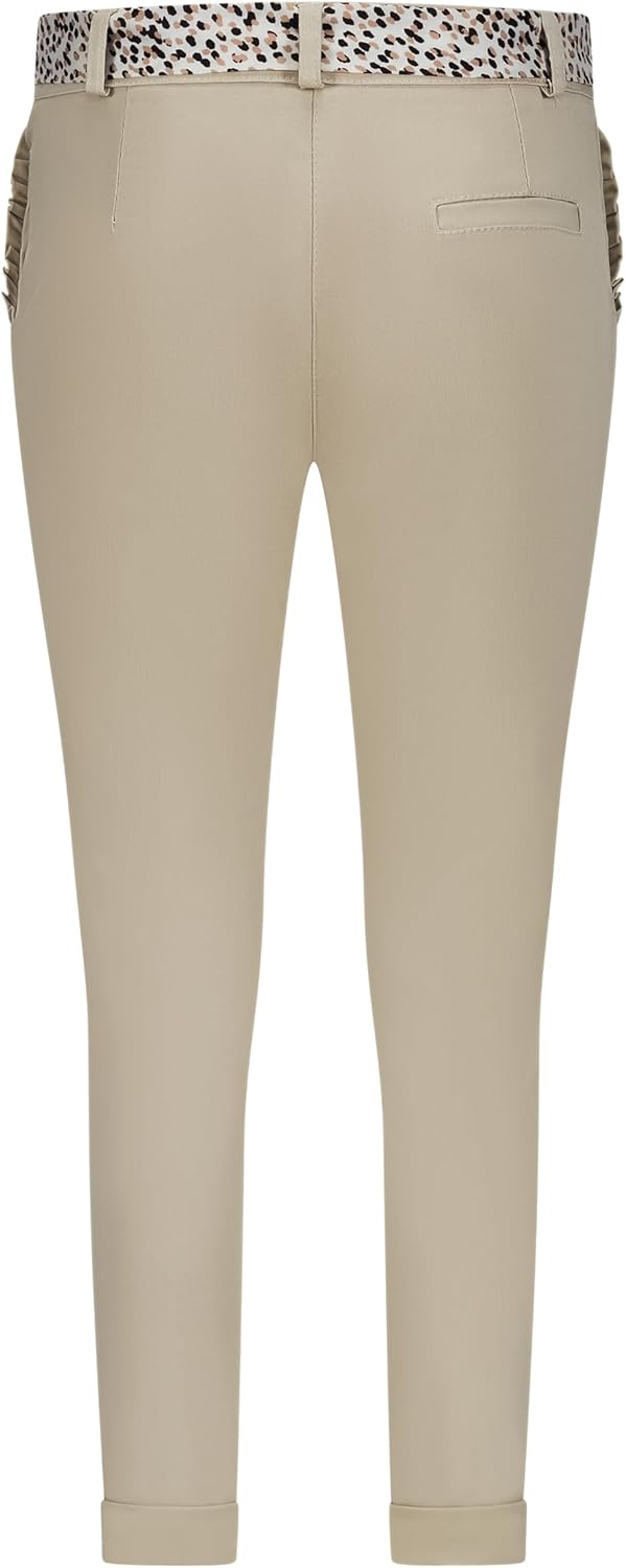 Mississhop Female Damen Stretch Klassische Chino Hose L Beige, L Beige