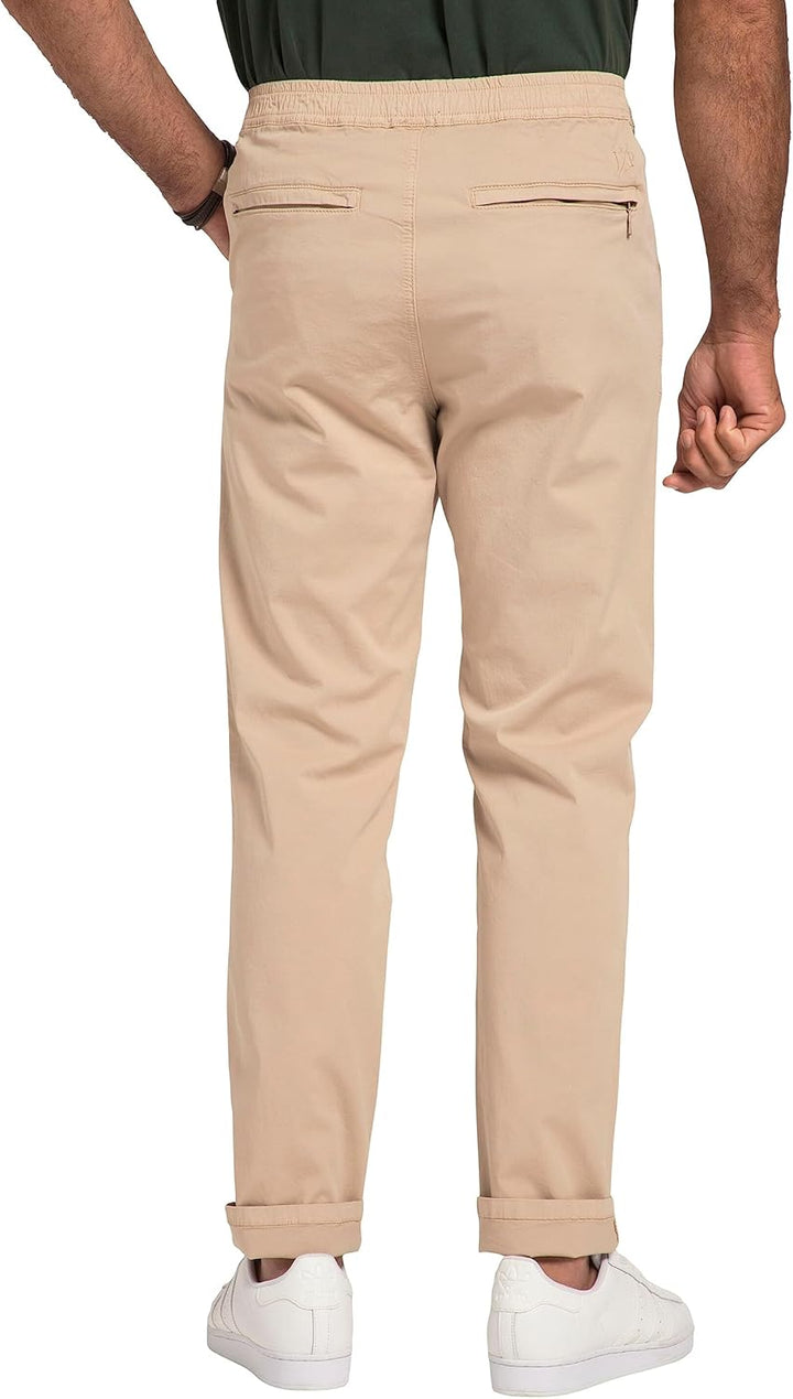 JP 1880 Herren Chino Flexnamic, Schlupfbund, Praktische Taschen, Regular Fit Hose 6XL Grosse Grössen