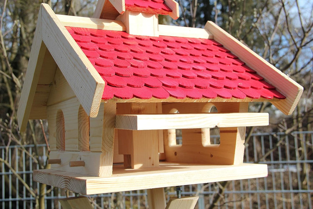 Vogelhaus (V14) Vogelhäuser Vogelfutterhaus Vogelhäuschen-aus Holz-Vogelhausständer-Nistkasten Vogel