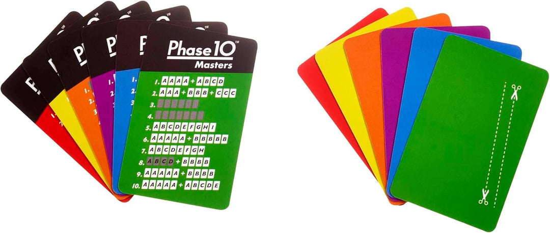 Mattel Games Phase 10 Masters Kartenspiel, Geeignet für 2 - 6 Spieler, Spielzeit ca. 60 - 90 Minuten