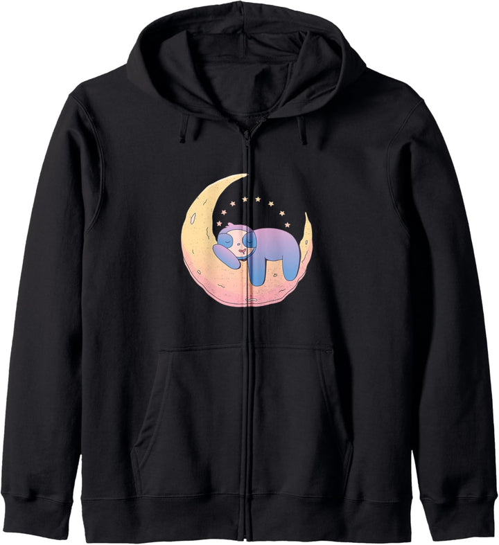 Faultier Mond Kapuzenjacke