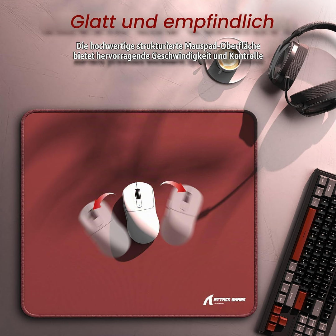 ATTACK SHARK CM02 Esports-Gaming-Mauspad Grosses, Feine sandähnliche Texturoberfläche, Wasserabweise