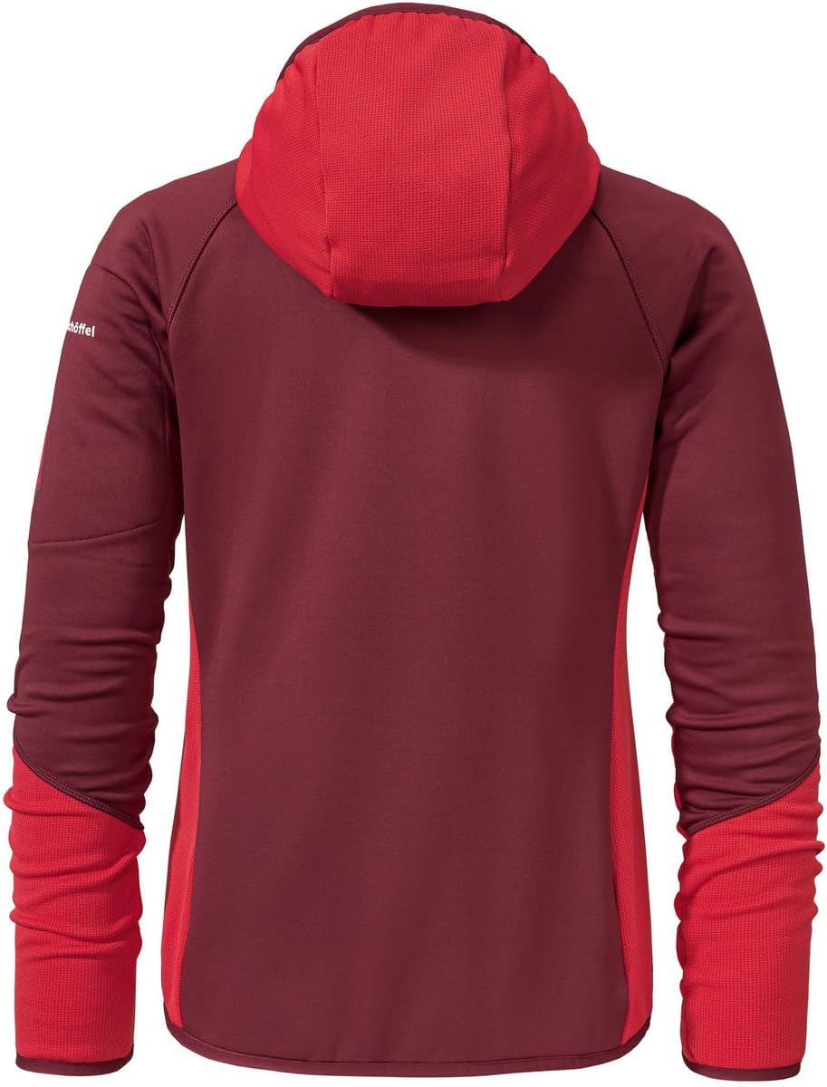 Schöffel Damen Fleece Hoody Lodron L atmungsaktiver Fleece Pullover mit hoher Bewegungsfreiheit, fun