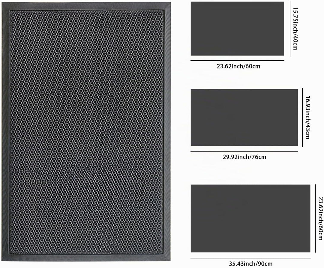 Nicoman Fussmatte aussen rutschfest 60×40 cm – Schmutzfangmatte Outdoor wetterfest für Haustür | TPE