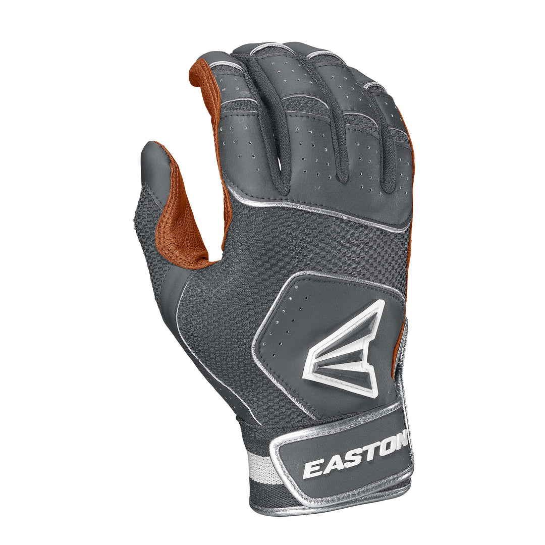 Easton Walk-Off NX Batting Gloves | Baseball Softball | Adult & Youth Retro-stil grau L, Retro-stil