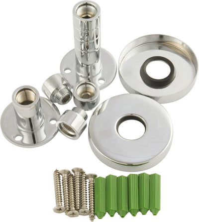 PaulGurkes Aufputz Duschsystem Retro Nostalgie Regendusche Set Duschsäule Antik Duschset Dusche Brau