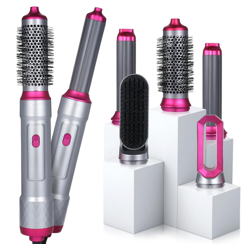 Airstyler 5 in 1 Warmluftbürste Set Multi-Haarstyler, Stylingbürsten mit Haartrockner, Warmluftbürst