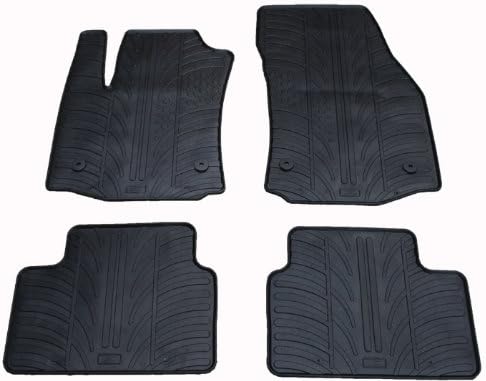 Gledring Satz Gummimatten kompatibel mit Opel Meriva B 2010- (T Profil 4-teilig + Montage-clips)