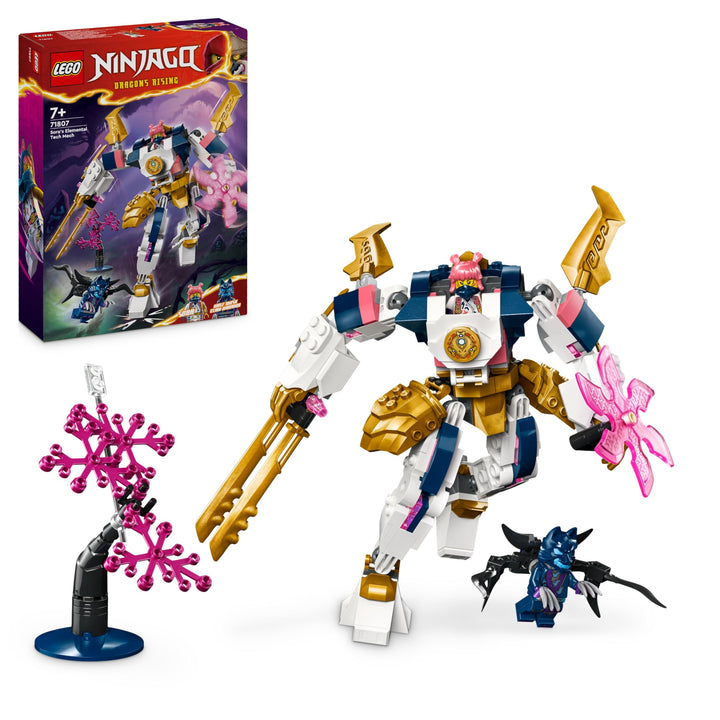 LEGO NINJAGO Soras Technikmech, Actionfiguren-Spielzeug für Kinder, Ninja-Set mit Figuren inkl. Sora