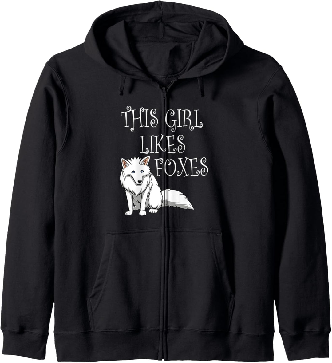 Polar Fox Cute Foxes Ironic Spruch Wildlife Kapuzenjacke