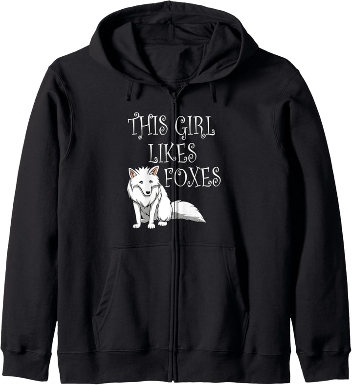 Polar Fox Cute Foxes Ironic Spruch Wildlife Kapuzenjacke
