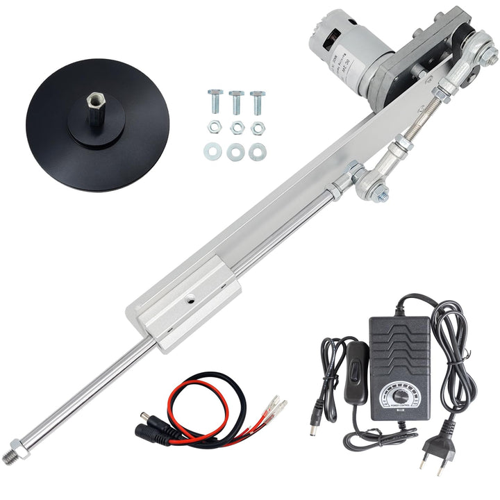 Hubkolbenmotor Linearaktuator DC 24V DIY Linearmotor 120rpm Hub 3cm-15cm mit Drehzahlregler und Saug