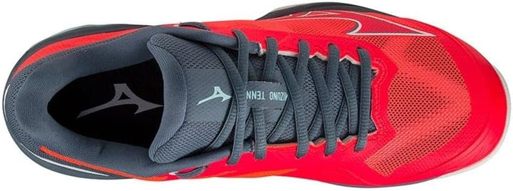 Mizuno Unisex Wave Exceed Light Ac Tennisschuh 38.5 EU Fiery Coral 2 White China Blue, 38.5 EU Fiery
