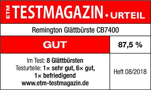 Remington Glättbürste 2in1: Glätteisen & Haarbürste für eine reduzierte Stylingzeit (Keramikbeschich