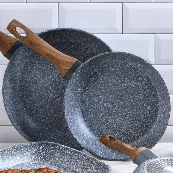 San Ignacio Set 4 Pfannen, geschmiedetes Aluminium, Induktion, Ø20 Ø24 Ø26 und Ø28 Daimiel 20/24/26/