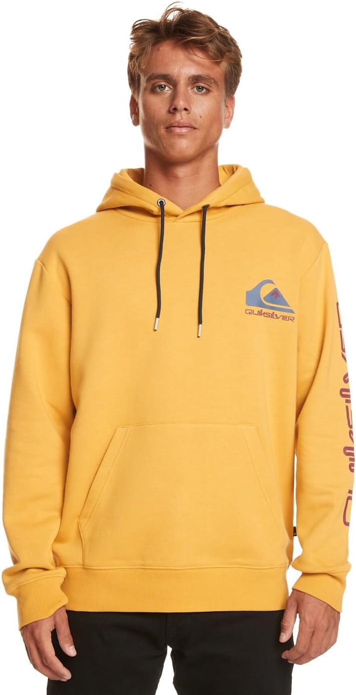 Quiksilver Herren Omni Logo Hood Sweatshirt (1er Pack) XS Mustard, XS Mustard