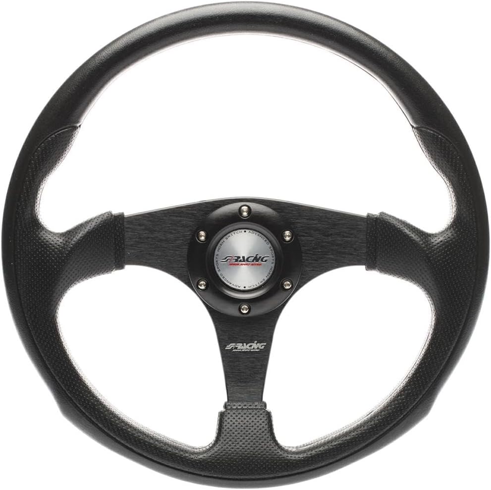 Simoni Racing BPU320N Barchetta Universal Steering Wheel, Schwarz