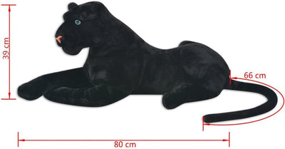 Fest-night XXL Plüschpanther Panther-Form Plüschtier 146x40cm Stoffpanther Stofftier Plüsch Kuschelt