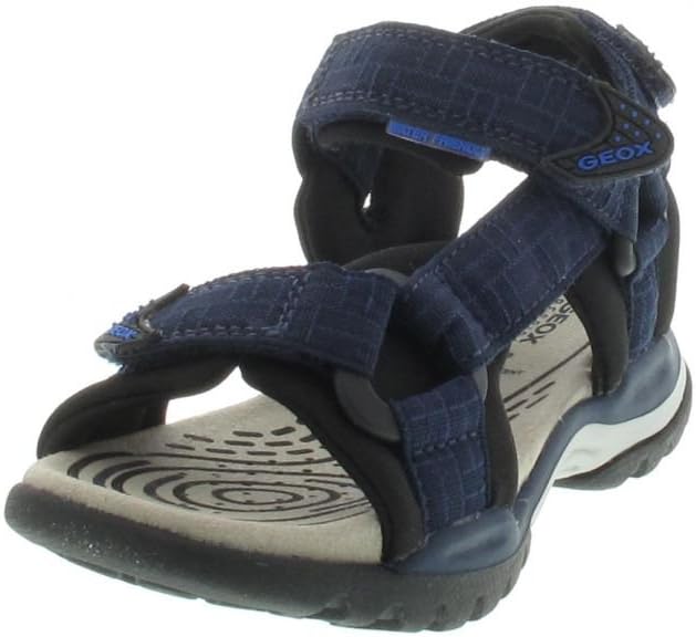 Geox Jungen J Borealis Boy D Sandalen 28 EU Dk Navy Black, 28 EU Dk Navy Black