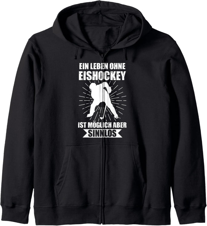 Eishockey Eishockeyteam Eishockeyspieler Lustige Sprüche Kapuzenjacke