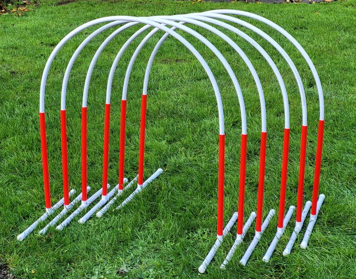 Generisch 6 x Hoopers Bogen mit Ständer (rot), Fun-Hoopers