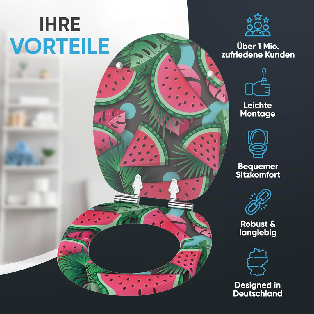 Sanilo WC Sitz mit Absenkautomatik, viele neue Toilettendeckel zur Auswahl, hochwertige Oberfläche,