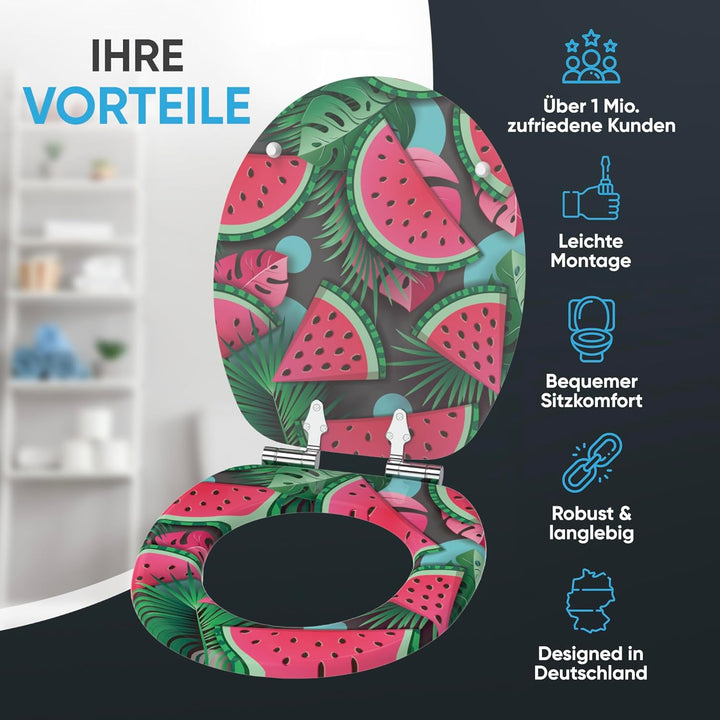 Sanilo WC Sitz mit Absenkautomatik, viele neue Toilettendeckel zur Auswahl, hochwertige Oberfläche,