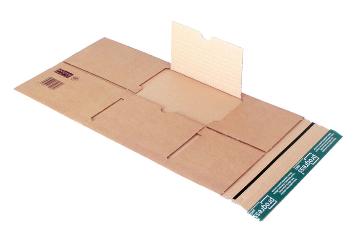 progressPACK Universal-Versandverpackung Premium PP B05.02 aus doppelter Wellpappe, DIN B5, 250 x 19